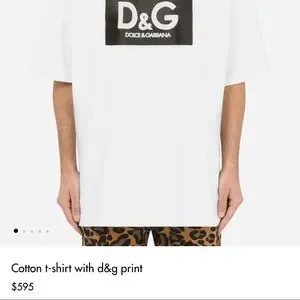 Dolce & Gabbana | Shirts | Dolce Gabbana Cotton Tshirt With